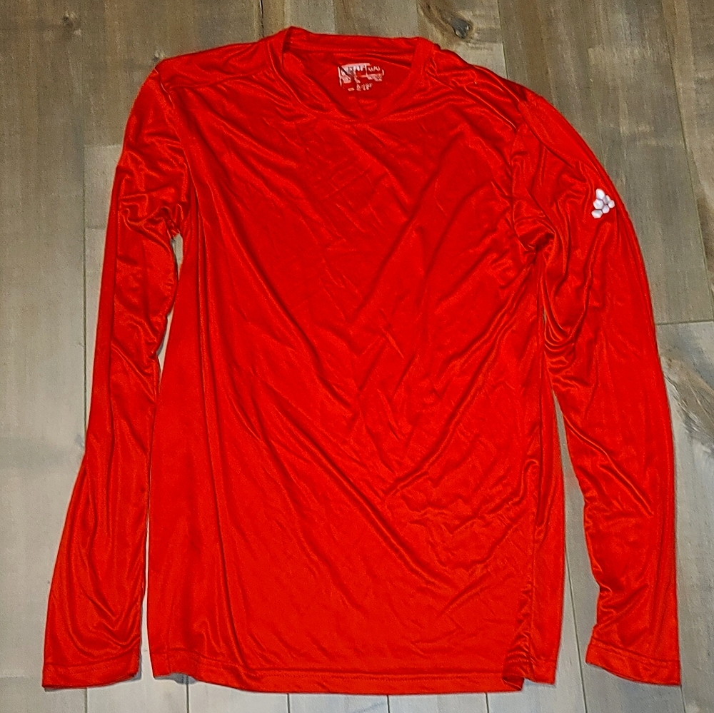 Red Compression Long Sleeve Shirt